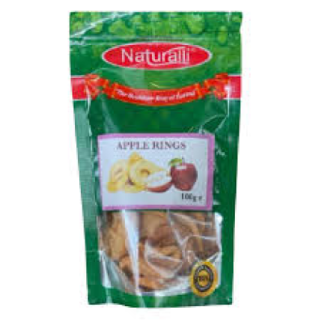 NATURALLI APPLE RINGS 250G